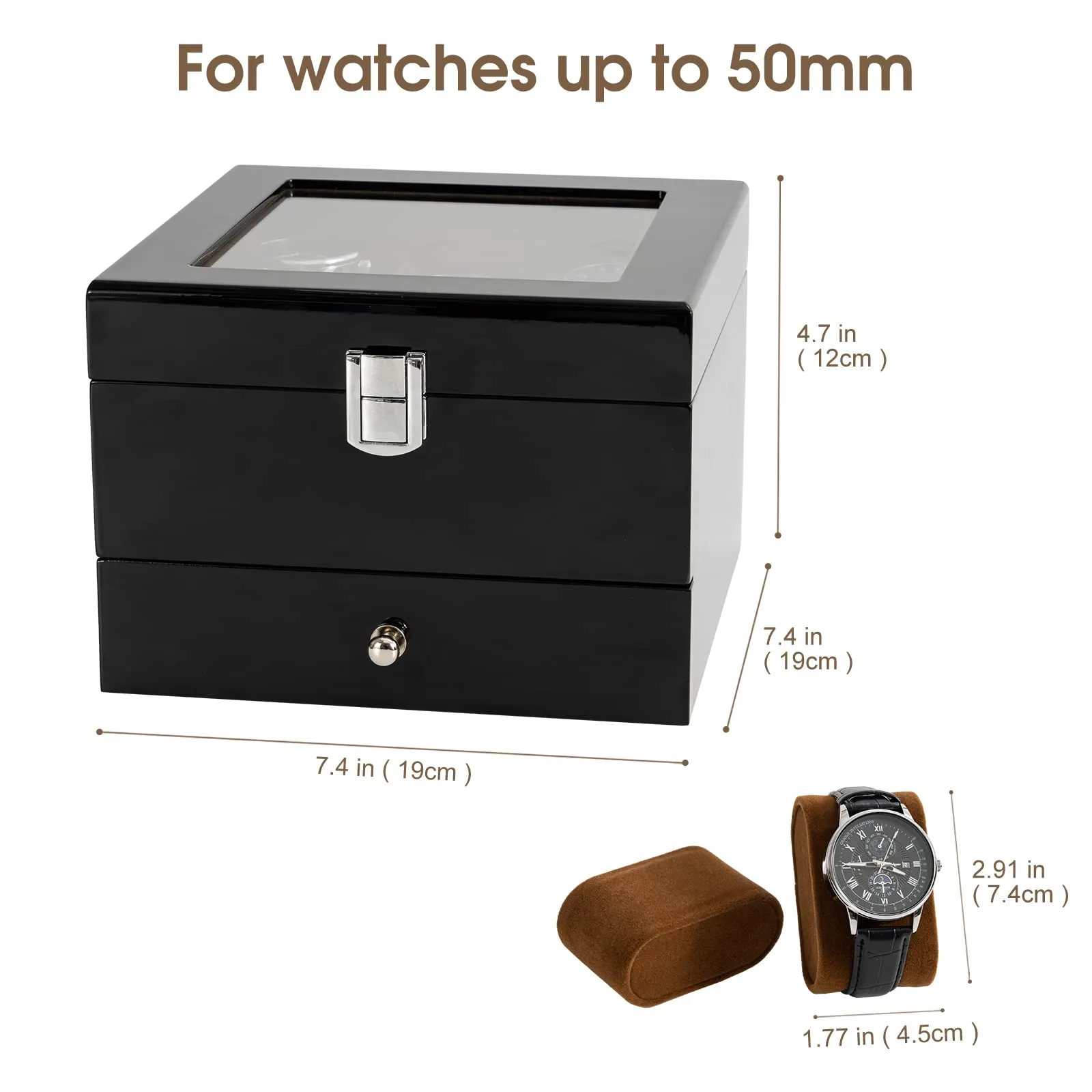 6 Slots Wooden Watch Box for Men | ProCase