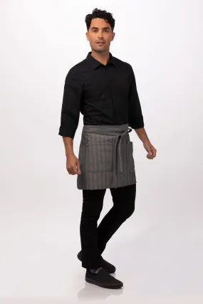 Chef Works Seattle Half Bistro Apron- Black