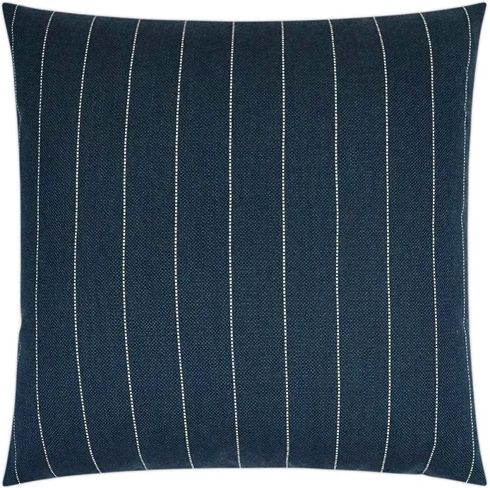 Contempo Neutrals Outdoor Pillows/Malibu Pinstripe Indigo