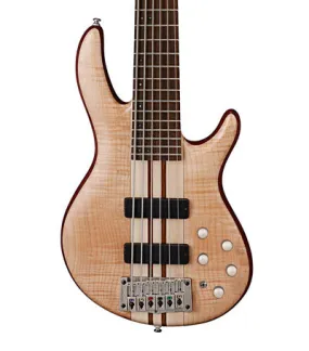 Cort A6 Plus FMMH OPN Artisan Series 6 String Electric Bass Guitar - Open Pore Natural