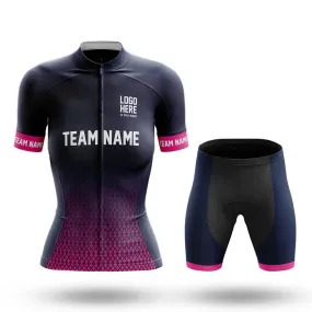 Custom Team Name S1 Pink - Women's Cycling Kit