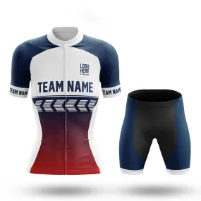 Custom Team Name S4 Navy - Women's Cycling Kit