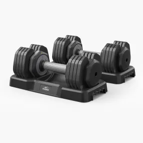 FLYBIRD Quick Adjustable Dumbbell Weight Set  | 25LBS