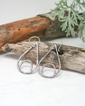 Forged Silhouette Hoop earrings - Luster [ready to ship]