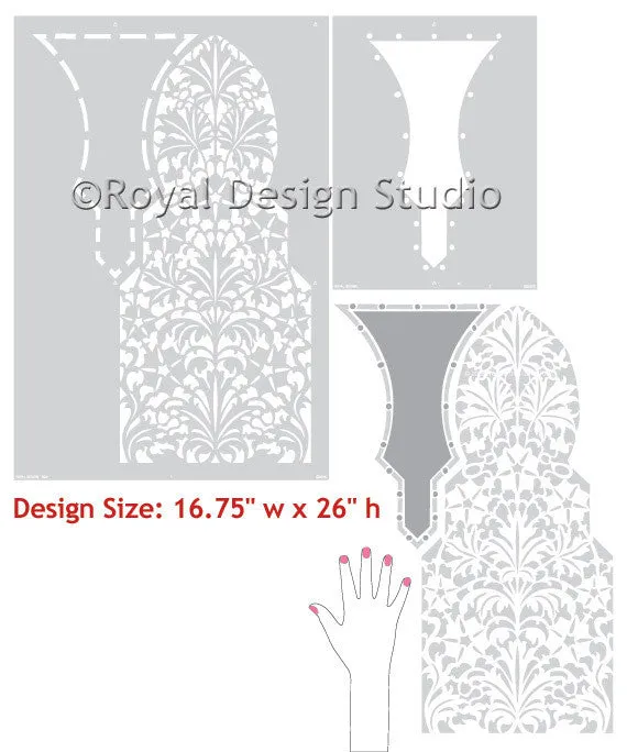 Gothic Dado Border Stencil