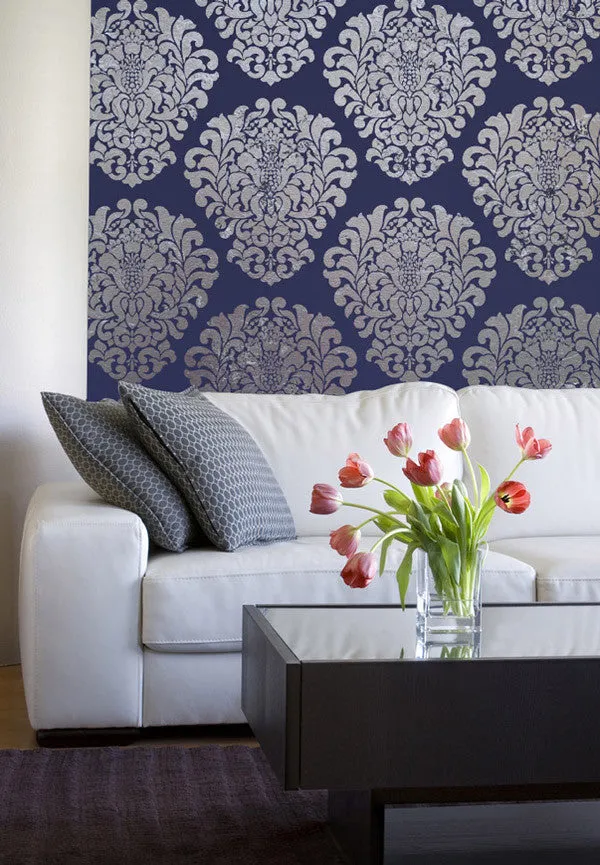 Grand Damask Wall Stencil