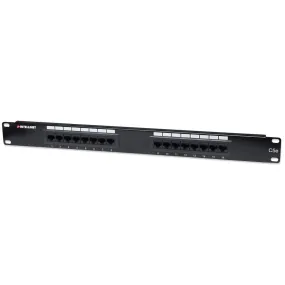 Intellinet Patch Panel, Cat5e, Utp, 16-Port, 1U, Black