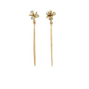 Julie Cohn Blossom Bronze Needle Earring