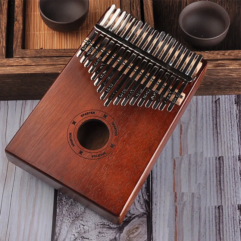 Kalimba 17 key Piano Beautifully Musical Instruments Mahogany Thumb Piano Portable Thumb Piano