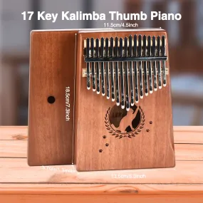 LEKATO 17 Keys Kalimba C Key Mbira Thumb Piano