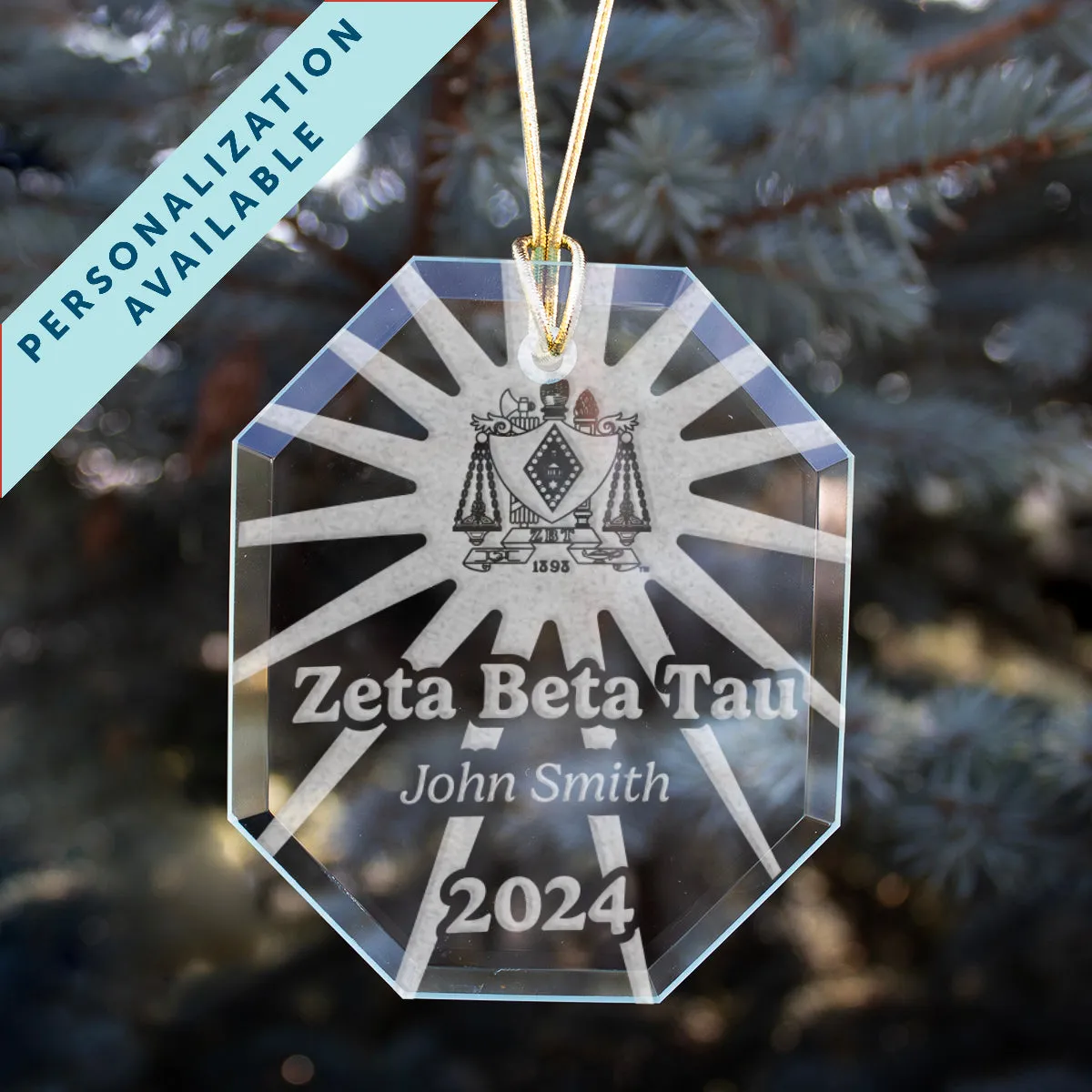 New! ZBT 2024 Personalized Limited Edition Retro Holiday Ornament