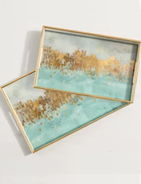 Ocean Mirage Serving Tray Set