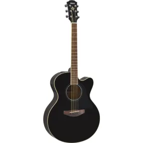 Yamaha CPX600 Black Medium Jumbo Acoustic/Electric Guitar